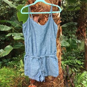 Roxy 💜 Denim Romper L